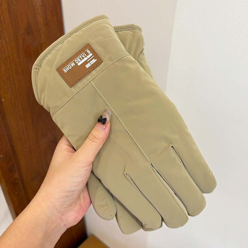 001 Russian Cross-Border Heren Grote Outdoor Ski Winddichte Warme Handschoenen Winter Koudebestendig Fleece Gevoerd Verdikt Touchscreen_voghion.com