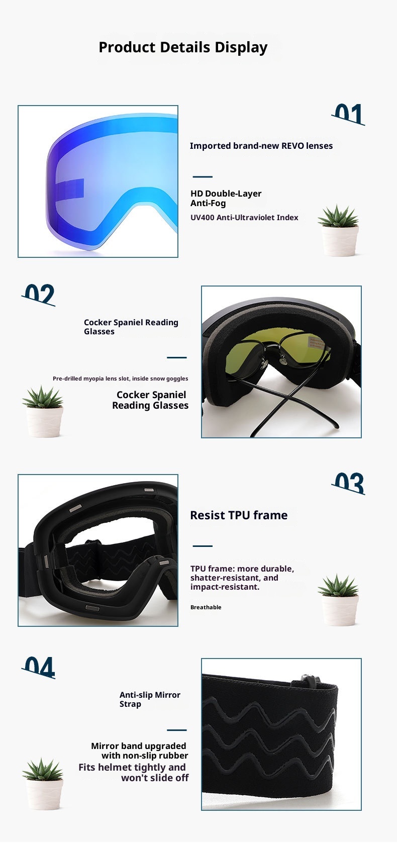 001 Manufacturer In-Stock Unisex Magnetic Cylindrical Ski Glasses Anti-Fog Snow Goggles Protective Gear_voghion.com