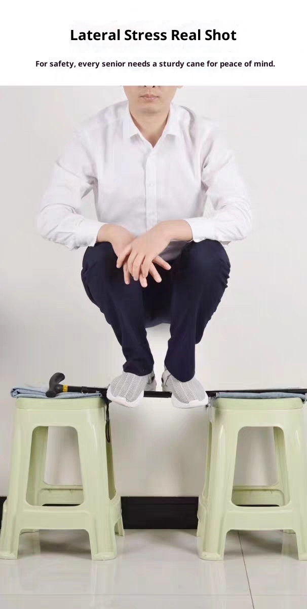 001 Faltbarer Gehstock für Senioren, multifunktionaler Wanderstock, Trekkingstock, leicht_voghion.com