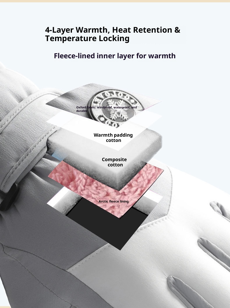 001 Footprint Premium Ski Cycling Gloves Men Winter Waterproof Windproof Riding Motorcycle Touchscreen Cold Resistant_voghion.com