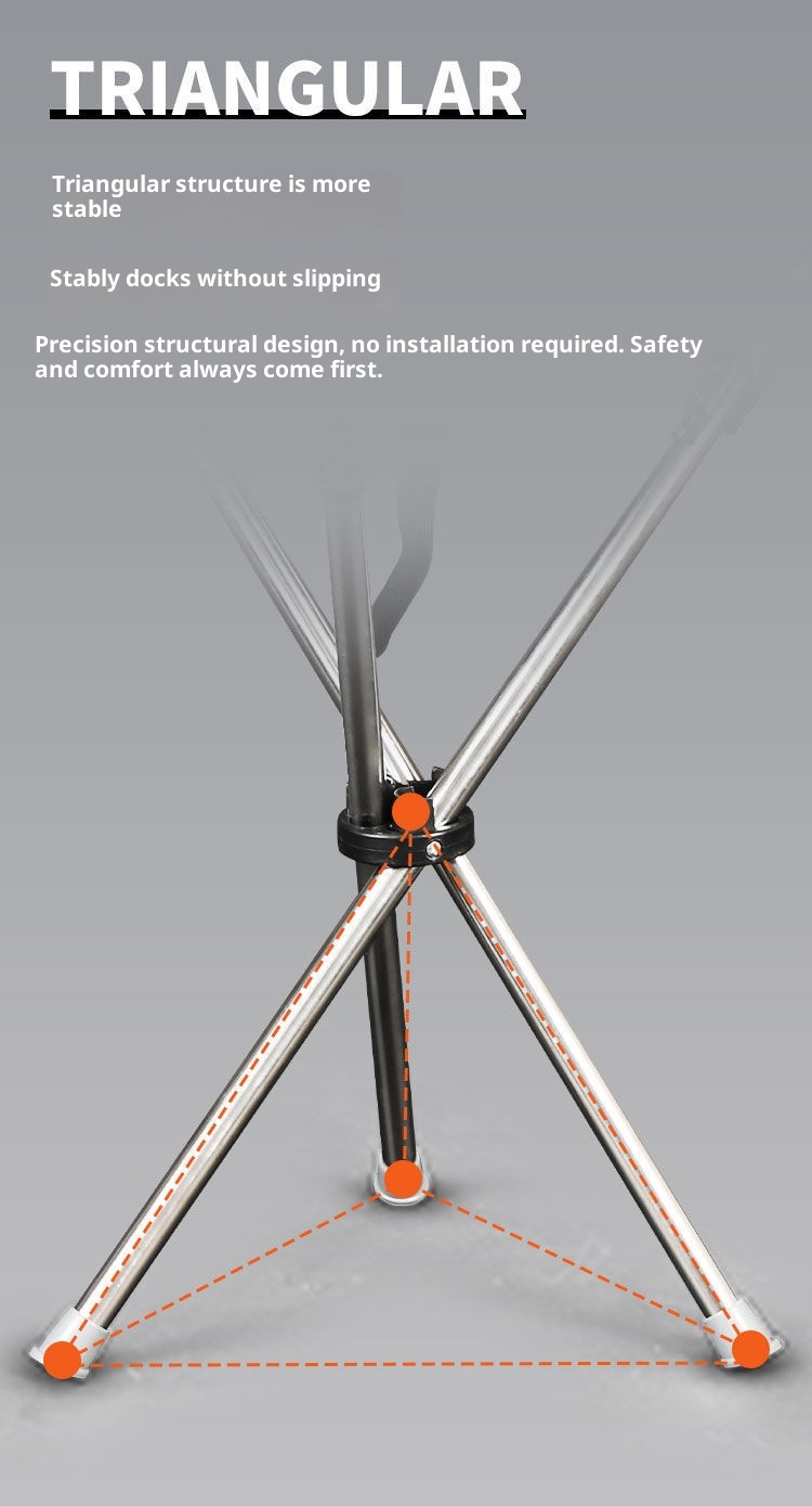 001 Telescopic Hiking Foldable Walking Lightweight Thickened Anti-fall Sitting Stick Triangle Seat Portable Stool_voghion.com