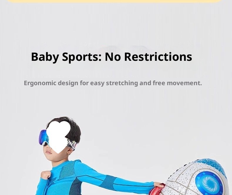 001 H3X Maglia intima da sci per bambini ad asciugatura rapida, foderata in pile, termica, traspirante, traspirante, a compressione, funzionale_voghion.com