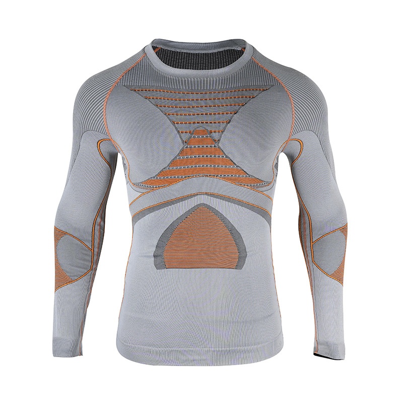 001 Malla térmica de compresión deportiva funcional profesional sin costuras para hombre y mujer, ideal para esquí al aire libre._voghion.com