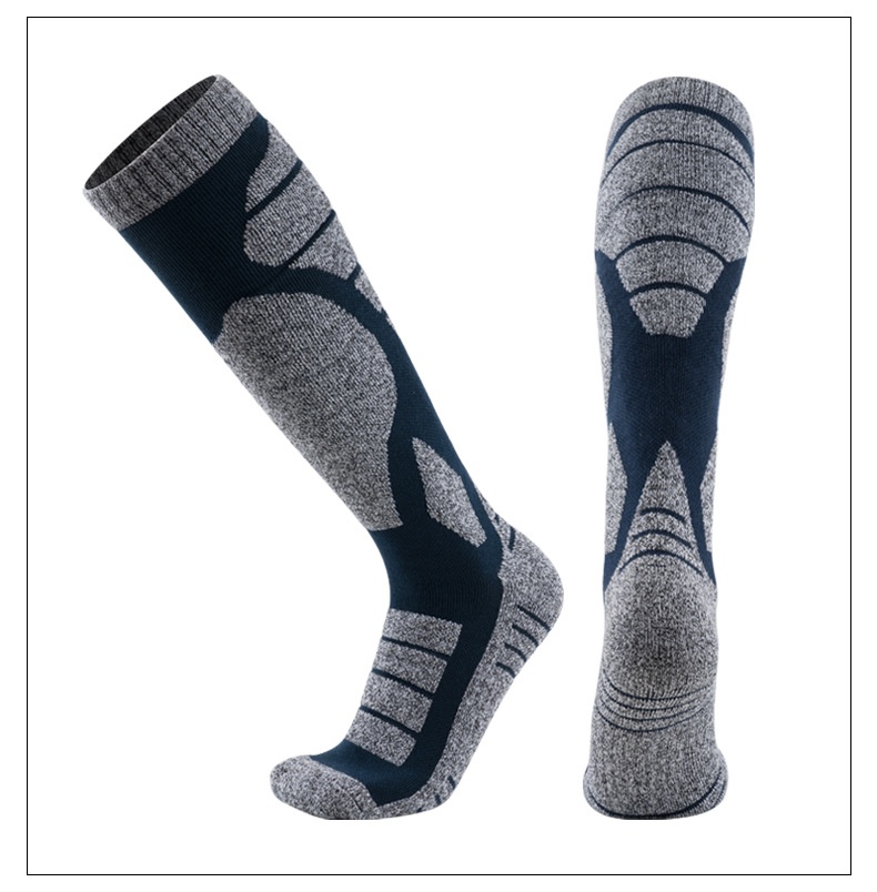 ActiveGo ActiveGo Ski Men And Women Long Tube Warm Thickened Towel Bottom Sports Snow Mountaineering Performance Socks_voghion.com