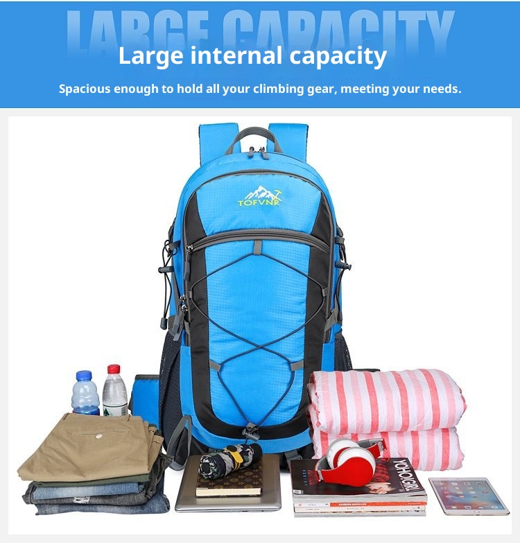 001 Hiking Trekking Dubbele Schouder 40L Outdoor Rugzak Nylon Lichtgewicht Waterdichte Multifunctionele Reistas_voghion.com