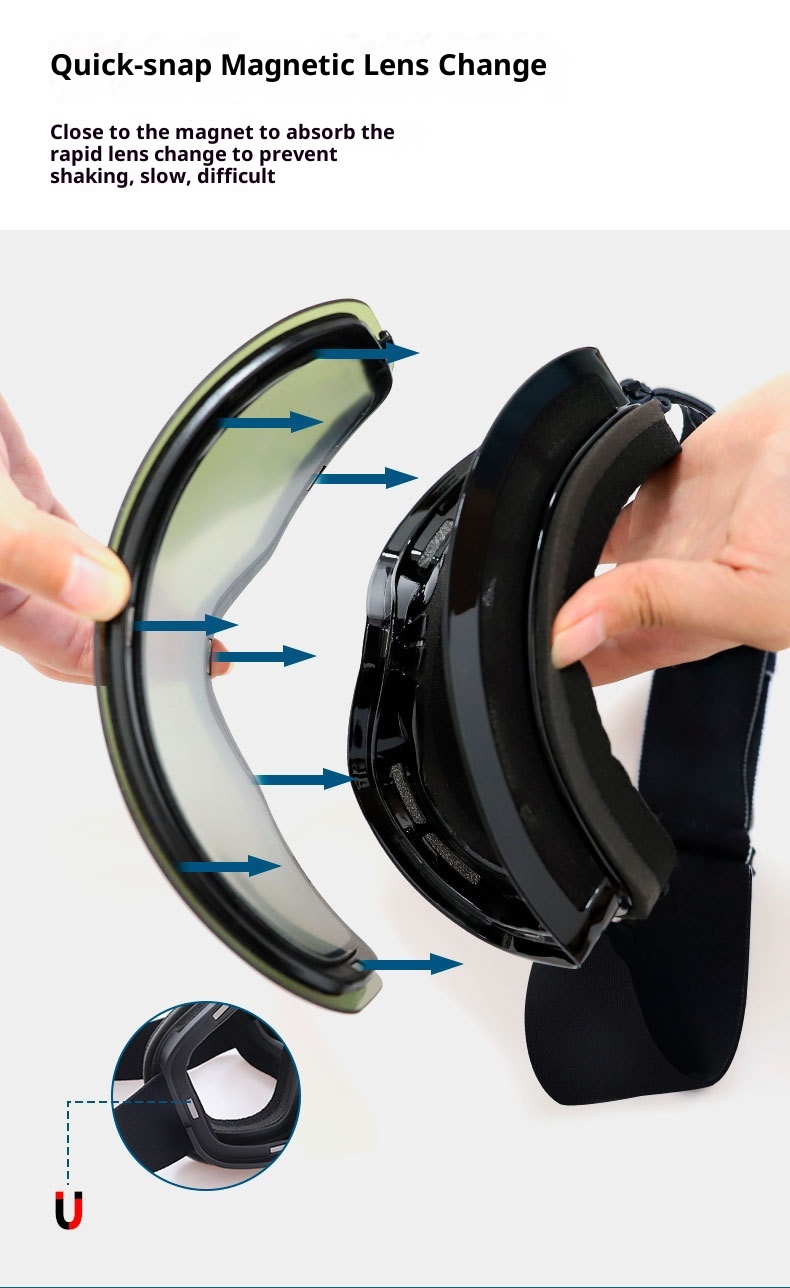 001 Manufacturer In-Stock Unisex Magnetic Cylindrical Ski Glasses Anti-Fog Snow Goggles Protective Gear_voghion.com