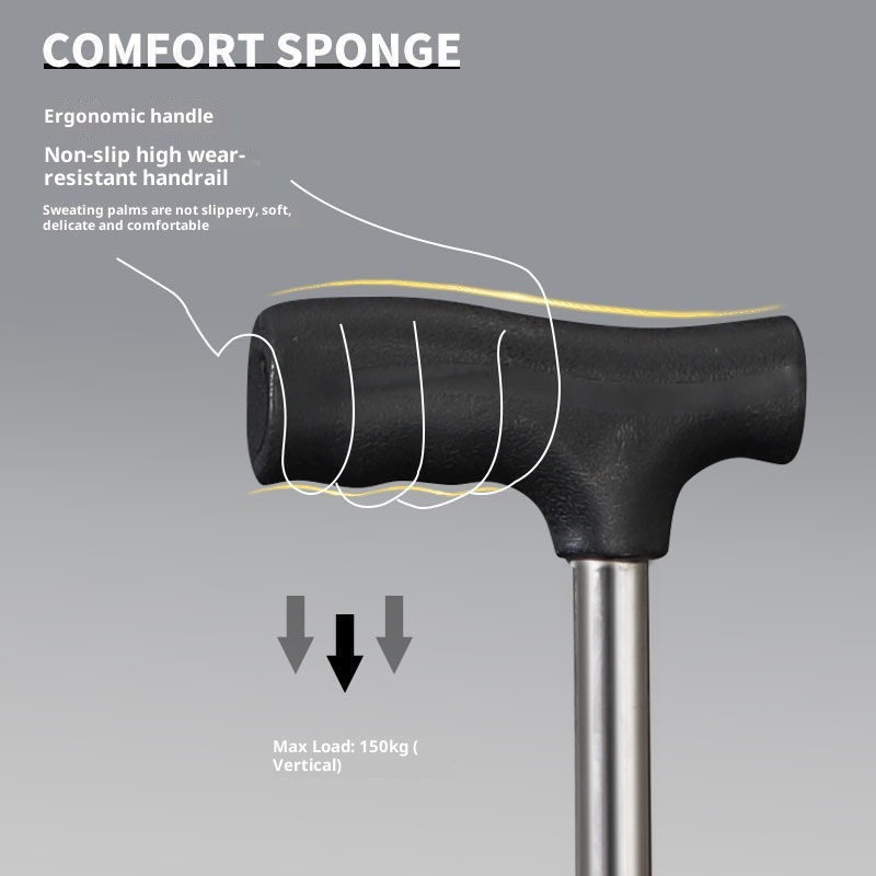 001 Telescopic Hiking With Thickened , Lightweight Stool, Portable Foldable Triangle Seat, New Anti-Slip Stool Walking_voghion.com