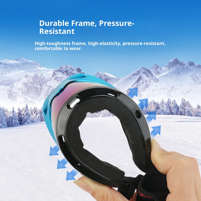 Gafas de montaña de una sola capa para adultos y niños (modelo 001). Resistentes al viento y al polvo. Fabricante de equipos de esquí para exteriores. Envío directo._voghion.com