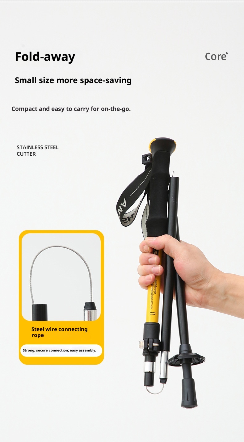 001 Bastoncini da trekking professionali da arrampicata pieghevoli per esterni in fibra di carbonio ultraleggeri telescopici per escursionismo antiscivolo_voghion.com