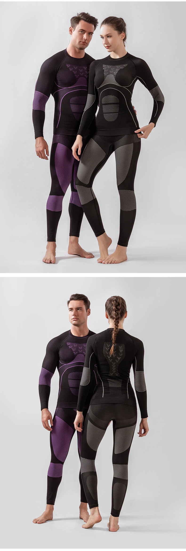 001 Neue Winter-Skihose, schnelltrocknend, für Damen und Herren, Outdoor-Sportarten wie Radfahren, schweißableitend, wärmekomprimierend_voghion.com