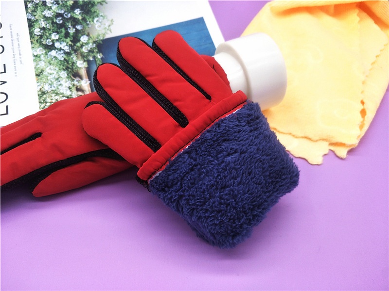 001 Thickened Ski Gloves For Women Winter Korean Version Cold-Proof Warm Cycling Cotton Fleece Student Electric Bike_voghion.com