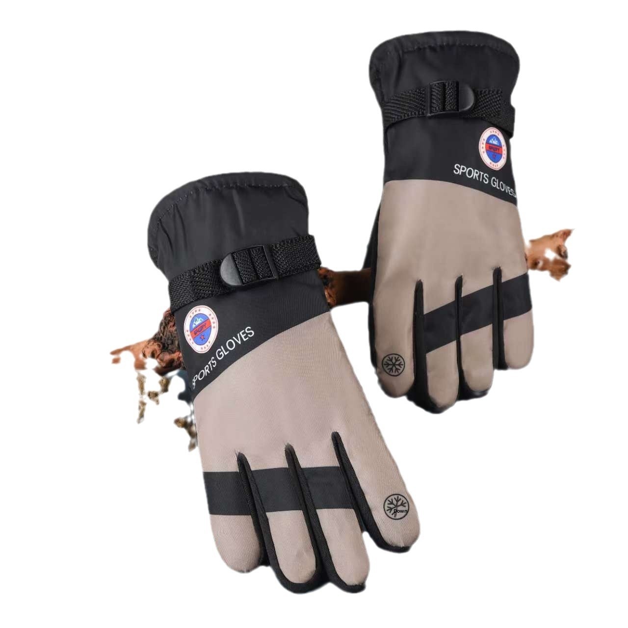 001 Outdoor Ski For Men And Women, Waterproof Sports Cycling Winter Warm Non-Slip Thickened Gloves_voghion.com