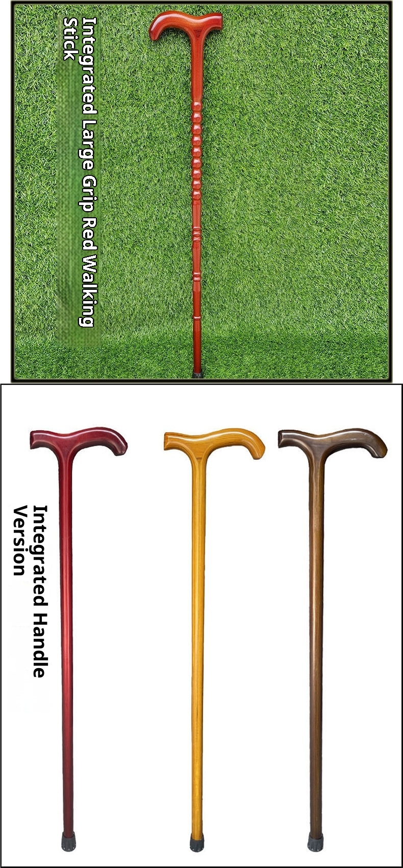 001 Bastone da trekking in legno per anziani Bastone da passeggio Bastone da passeggio singolo integrato in legno massello vintage con cuscinetto antiscivolo in rattan robusto No_voghion.com