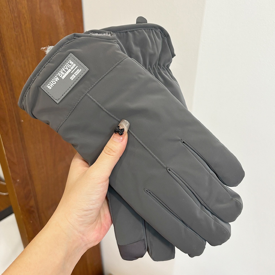 001 Russian Cross-Border Heren Grote Outdoor Ski Winddichte Warme Handschoenen Winter Koudebestendig Fleece Gevoerd Verdikt Touchscreen_voghion.com