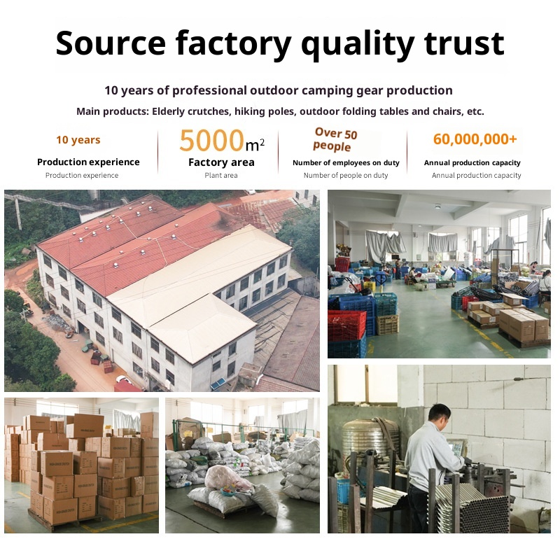 001 6061 Aviation Aluminum Alloy Cleye Outdoor Hiking Telescopic Trekking Pole Walking Stick Crutch Four Section Straight_voghion.com