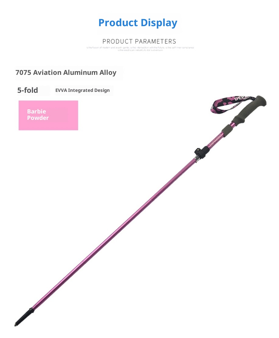 001 Mini bastone da passeggio in fibra di carbonio per bambini, leggero, pieghevole, da escursionismo, per esterni, portatile, attrezzatura da arrampicata_voghion.com