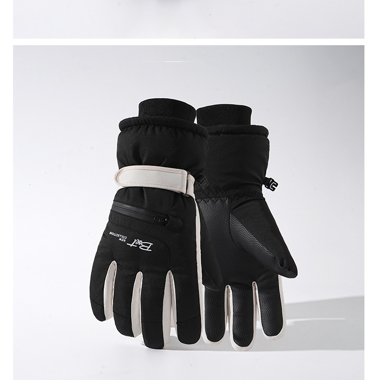 001 Women's Winter Ski Gloves, Warm, Touchscreen, Cold-Proof, Snow Play, Water-Resistant, Thickened, Fleece-Lined, Cycling,_voghion.com