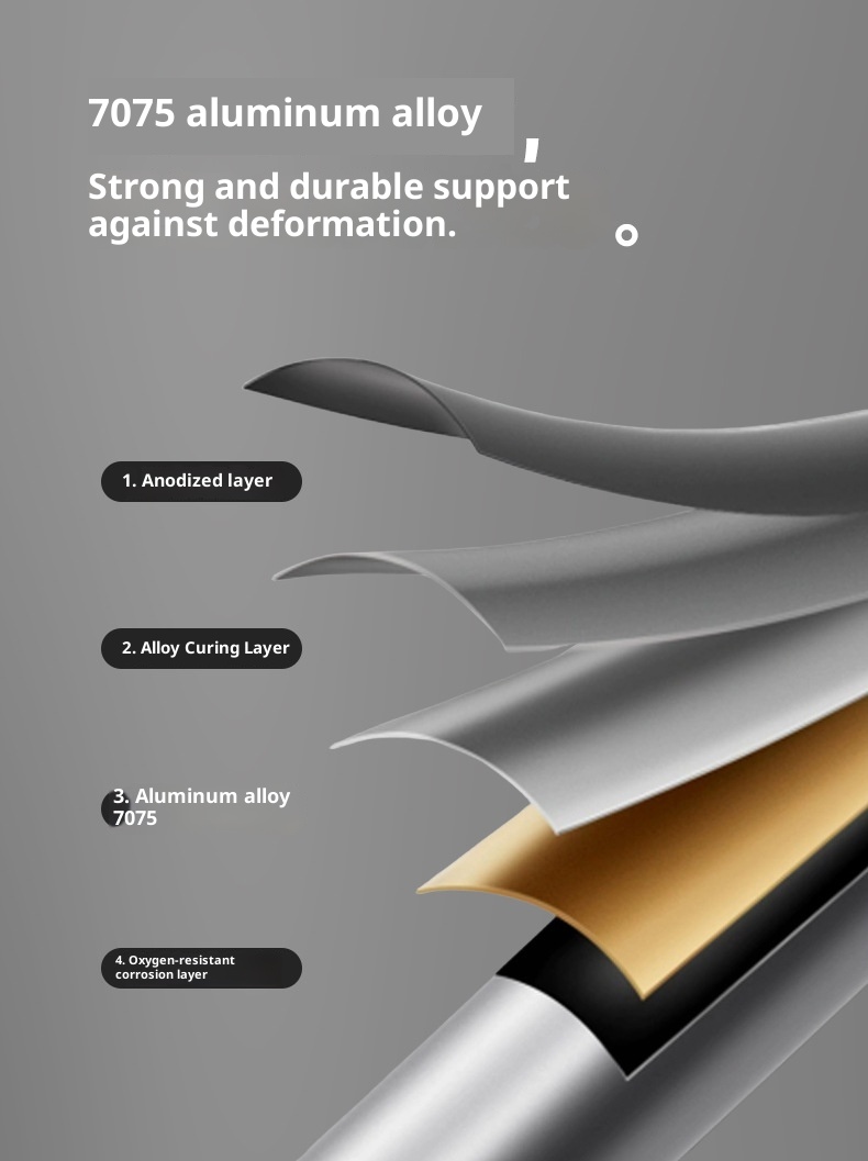 001 Bastone da passeggio professionale pieghevole in lega di alluminio 7075 per esterni, attrezzatura da escursionismo, ultraleggero, portatile, per uomo_voghion.com