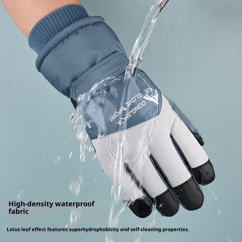 001 Winter Ski For Men And Women Outdoor Cycling Sports Warm Fleece Lined Thickened Cold-Proof Waterproof Non-Slip_voghion.com