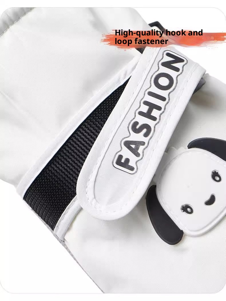 001 Fietshandschoenen voor dames Winterbezorging Elektrische scooter Motorfiets Ski Leuke verdikte fleece_voghion.com