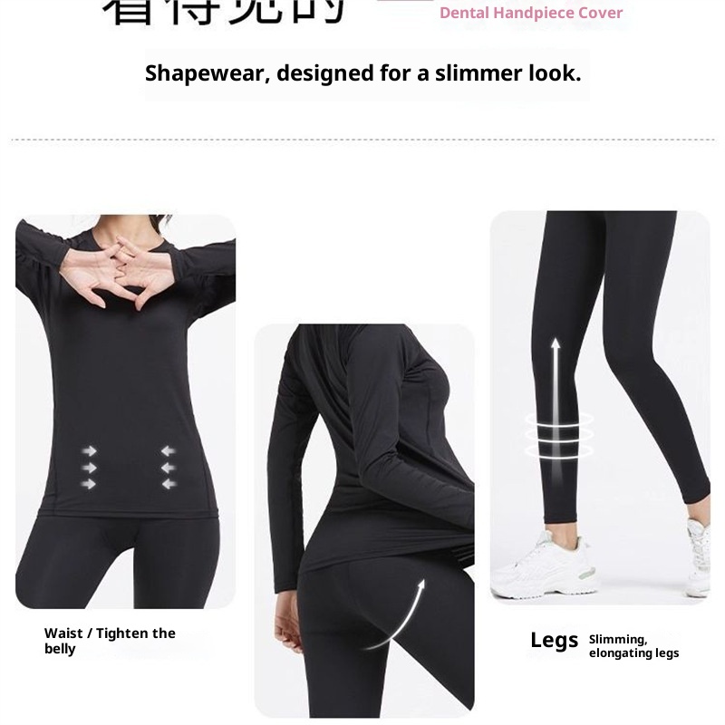 001 Intimo termico da sci da donna ad asciugatura rapida, in pile invernale, per escursioni all'aperto, strato di base, set sportivo_voghion.com