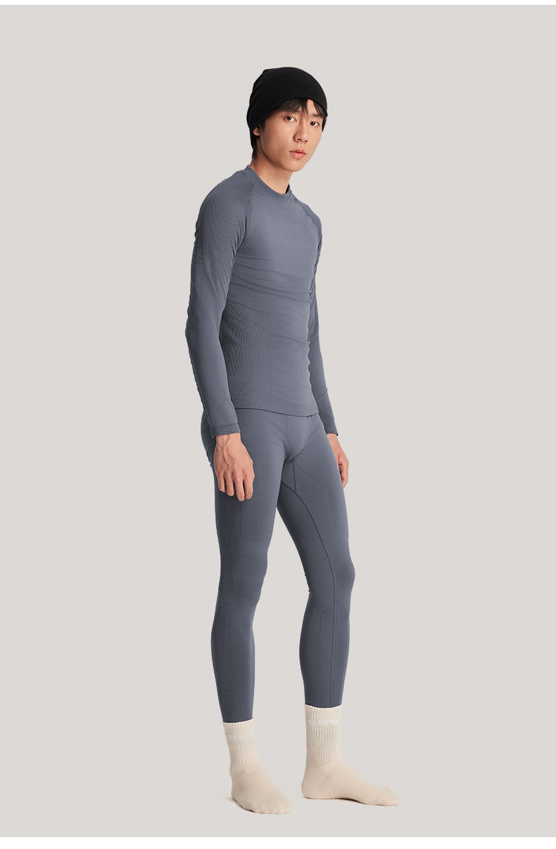 001 TANPO Outdoor Men's Thermal Underwear Set Skiing Sports Running Quick-Dry Layer Autumn Winter Base Shirt And Pants_voghion.com