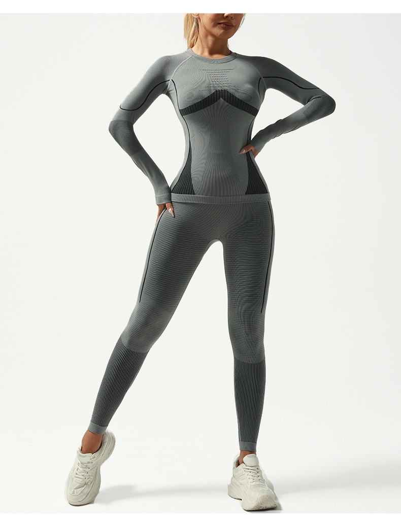 001 Yushang Autumn And Winter Quick-Dry Suit Seamless Moisture-Wicking Sweat-Wicking Thermal Ski Underwear Fitness_voghion.com