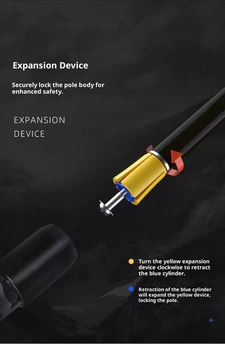 001 Bastone telescopico pieghevole professionale unisex per trekking, arrampicata, escursionismo, escursionismo, escursionismo, escursionismo_voghion.com