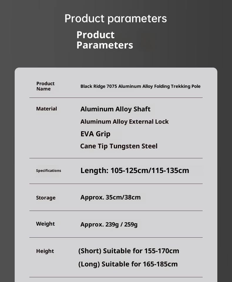 001 Bastone da passeggio professionale pieghevole in lega di alluminio 7075 per esterni, attrezzatura da escursionismo, ultraleggero, portatile, per uomo_voghion.com