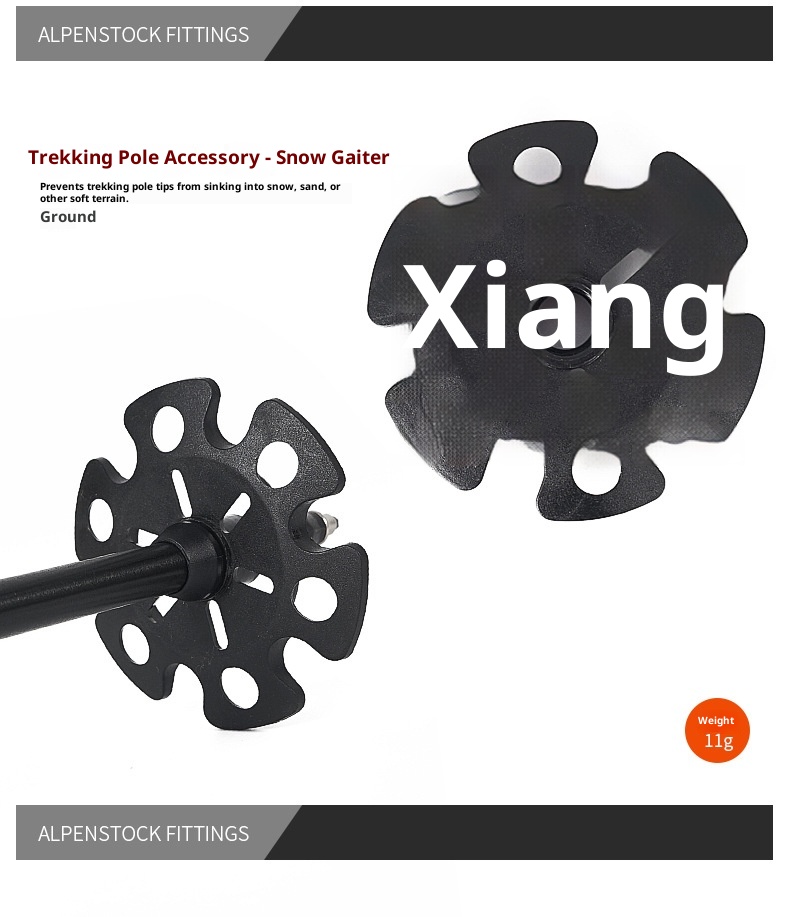 001 Accessori per bastoncini da trekking all'aperto Supporto protettivo per fango con fiocco di neve Vassoio per trascinamento neve Copripiedi all'ingrosso_voghion.com