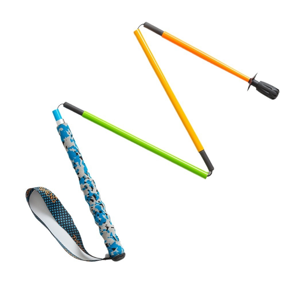 001 Bastone da trekking pieghevole a cinque sezioni in fibra di carbonio ad alto modulo ultraleggero, fornitura diretta dalla fabbrica_voghion.com