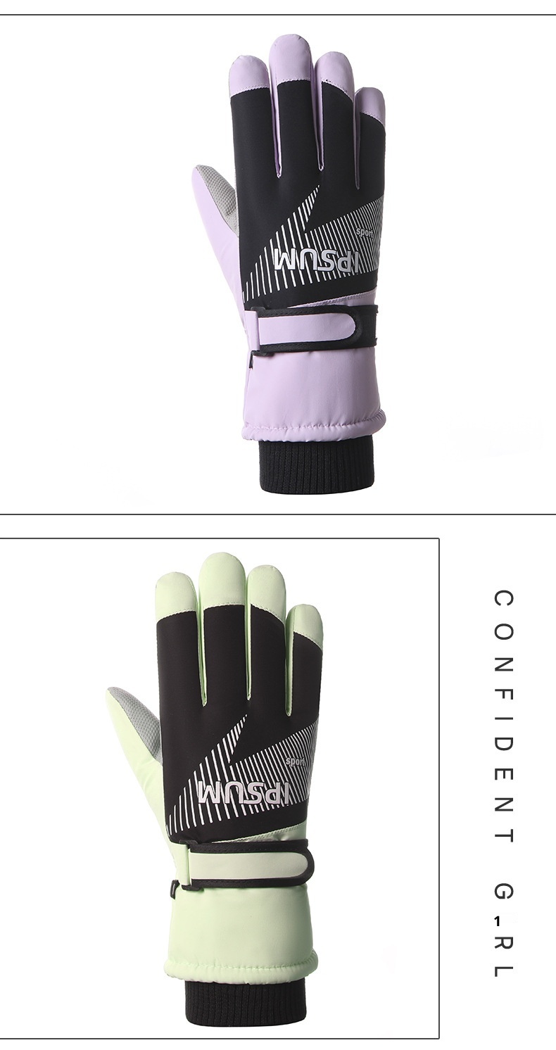 001 Neue, dicke Winterhandschuhe für Herren zum Skifahren und Radfahren, warm, fleecegefüttert, winddicht, wasserdicht, touchscreentauglich, modisch_voghion.com