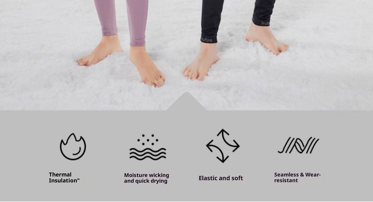 001 Kufeng Quick-Dry Thmal Compression Lay Pantaloni da sci professionali per uomo e donna, traspiranti all'aperto_voghion.com