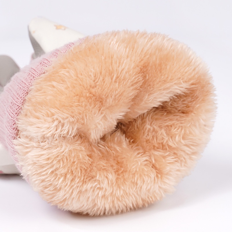 ActiveGo Cute Cat Ski Gloves For Women Winter Split Finger Outdoor Riding Windproof Waterproof Coldproof Fleece Lined Thickened_voghion.com