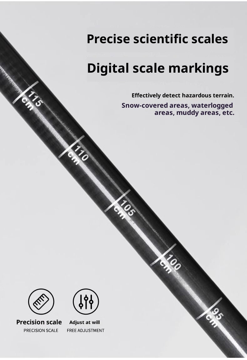 001 Fiber Trekking Pole Professional Climbing Outdoor Walking Carbon Ultra-light Telescopic Anti-slip Stick For Children_voghion.com