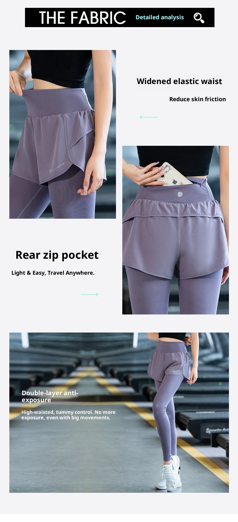 001 Autumn Winter New High Elastic Two-piece Sports Trousers Warm Professional Running Leggings Yoga Pants Women Quick_voghion.com