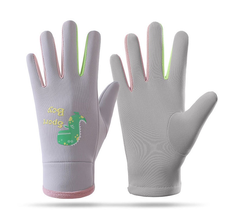 001 Winter Children's Warm Gloves Windproof Water-Resistant Boys And Girls Skiing Snow Play Fleece-Lined Cycling Outdoor_voghion.com