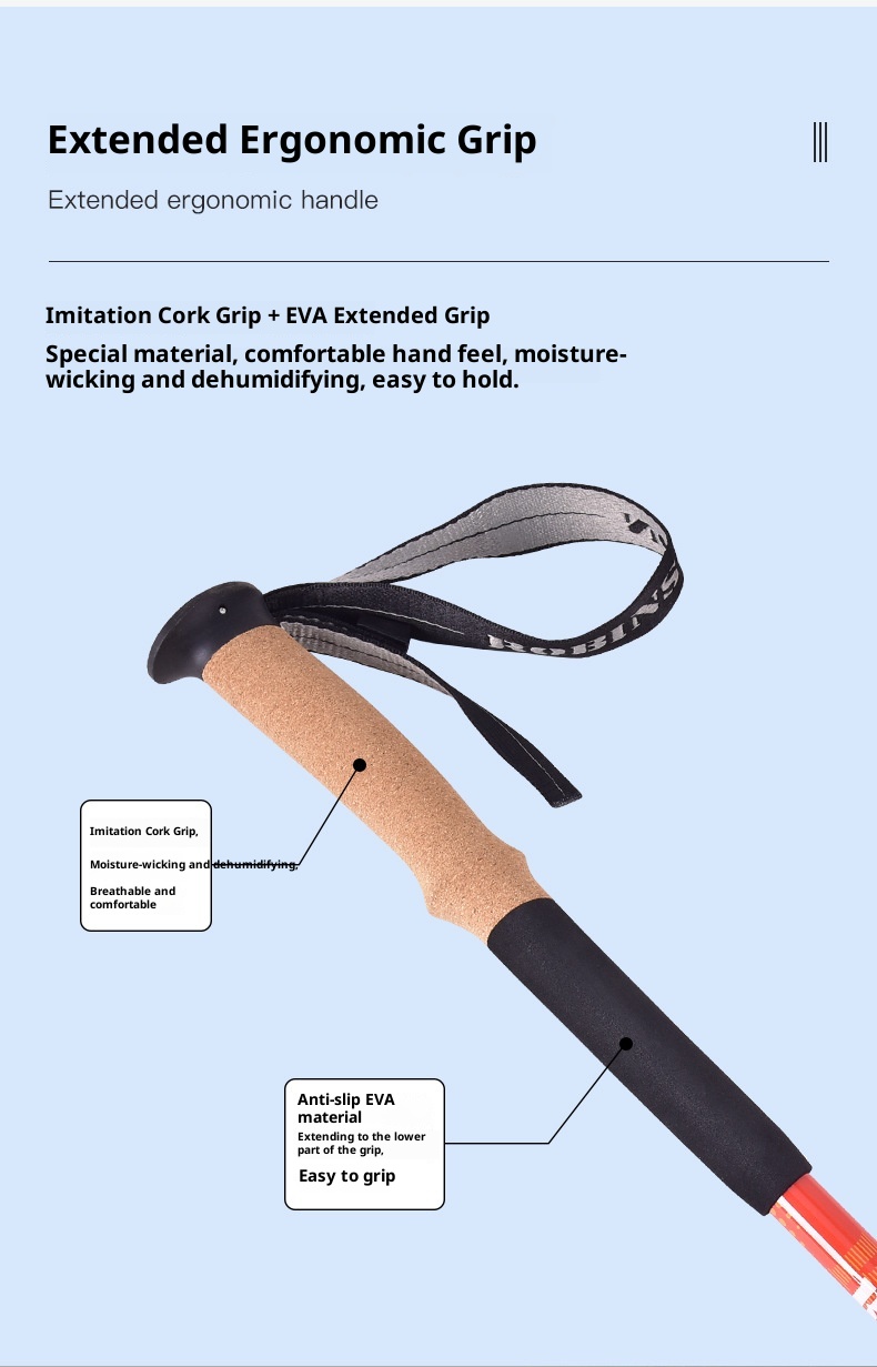 001 Robinson Dreiteiliges, ultraleichtes, tragbares Teleskop-Wanderzelt aus Aluminiumlegierung mit externem Schloss und für Outdoor-Sportarten wie Wandern und Spazierengehen_voghion.com