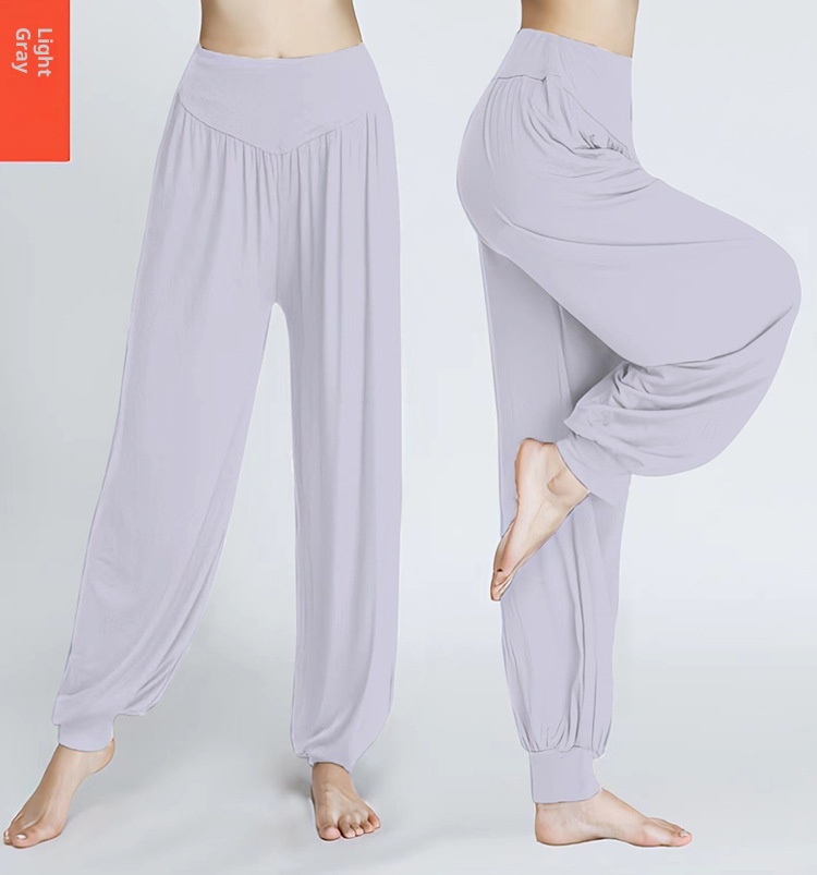 001 New Style Foreign Trade Cross-Border Yoga Modal Exercise Sports Long Square Dance Loose Plus Size Lantern Pants_voghion.com