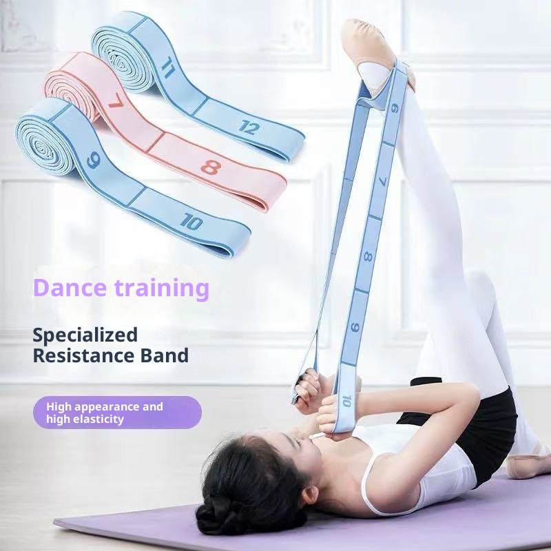 001 Segmentiertes digitales Yoga-Tanz-Ballett-Training Spezial-Dehnung Schulteröffnung Schönheits-Rücken-Widerstandsband_voghion.com
