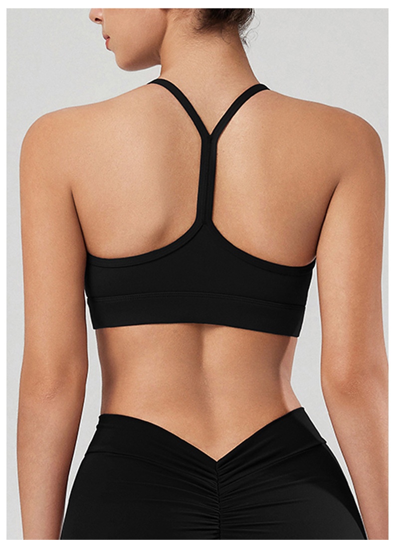 001 Reggiseno sportivo aderente antiurto con schiena a Y europeo e americano per donna, per fitness, corsa, attività all'aperto, ad asciugatura rapida_voghion.com