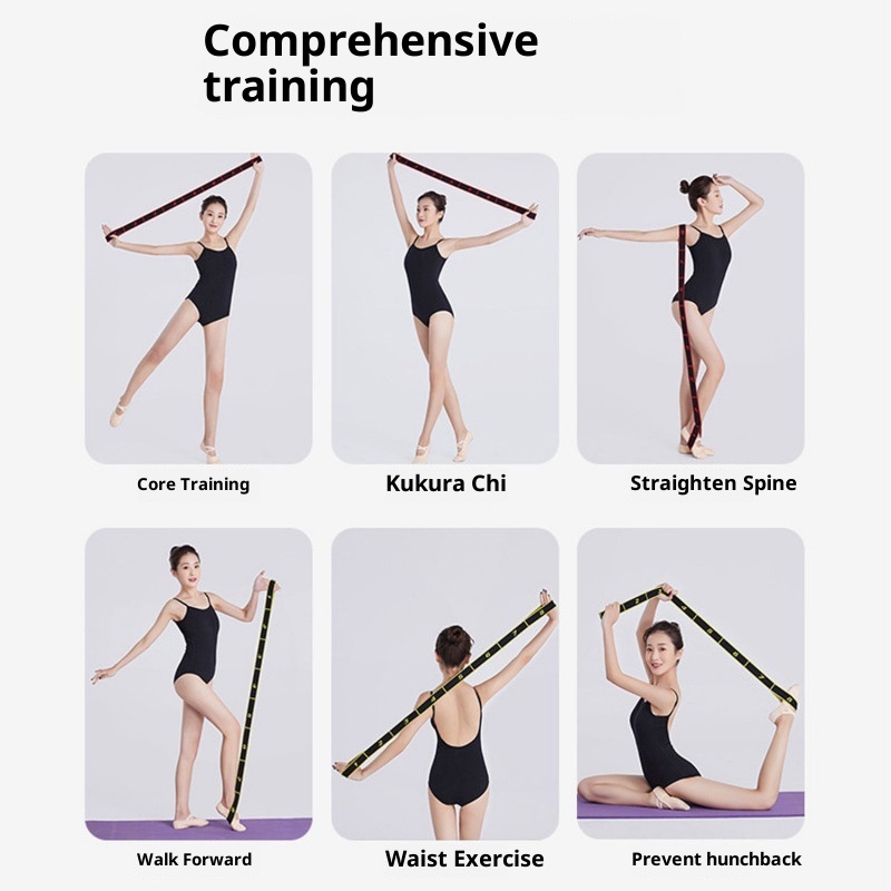 001 Yoga Multi-Level Stretching per Bambini Latin Dance Correzione della Postura Fascia Elastica Digitale di Resistenza a 8 Livelli_voghion.com
