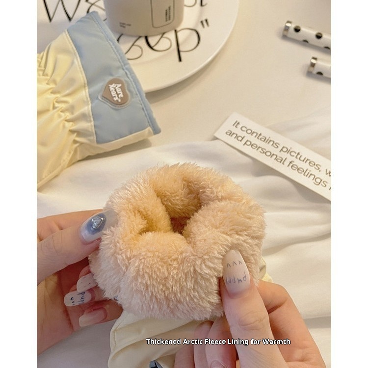 001 Guanti invernali per studentesse, carini, antifreddo, caldi, da ciclismo, foderati in pile, cotone spesso, sci all'aperto,_voghion.com