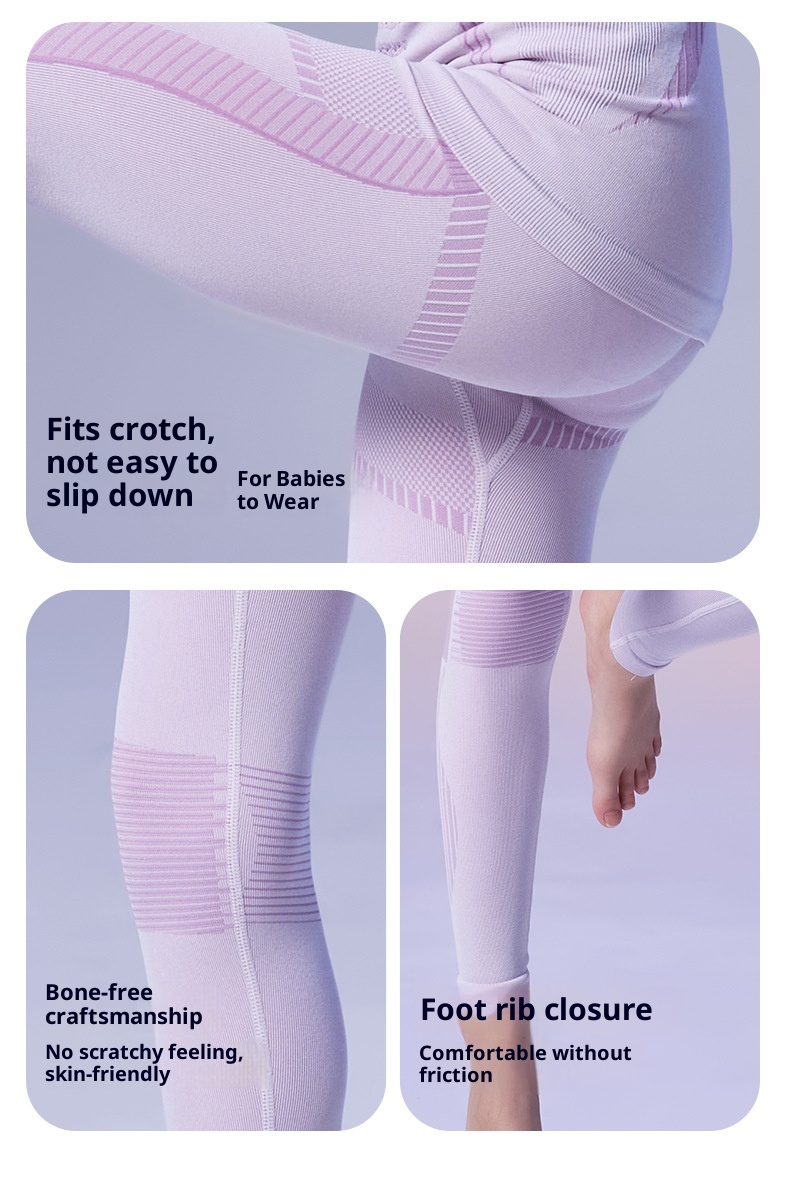 001 Set di biancheria intima termica e elastica aderente per bambini e bambine, da sci, da corsa, ad asciugatura rapida_voghion.com