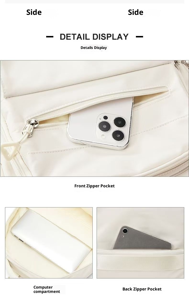 001 Studenten, Hoogwaardige rugzak voor mannen, Casual rugzak voor buiten, Laptoptas voor forenzen in collegestijl_voghion.com