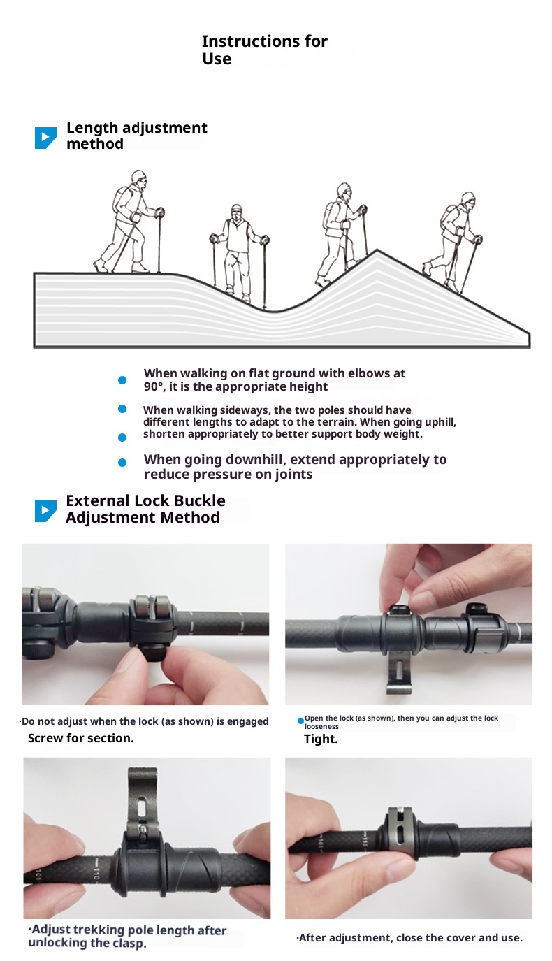 001 Bastón de trekking infantil ultraligero LACAL para exteriores, senderismo, escalada y viajes. Bastón telescópico especial._voghion.com