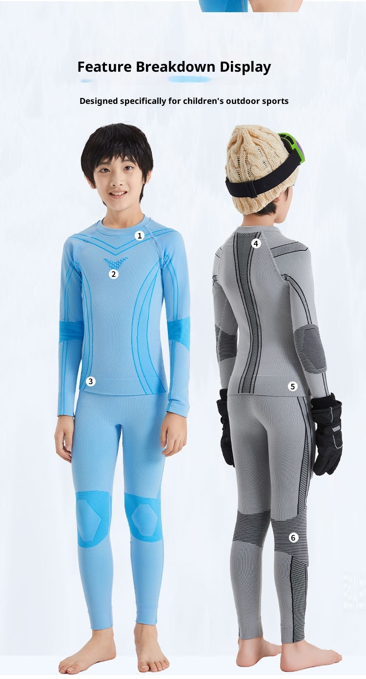 001 Quick-Dry Clothing For Children, Thermal Compression Functional Underwear, Boys And Girls Sweat-Wicking Breathable Set,_voghion.com