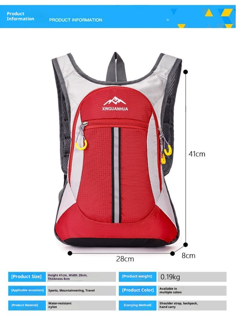 001 Leichter, wasserdichter Fahrradrucksack für Outdoor-Aktivitäten wie Radfahren, Wandern und Sport – auch für Damen und Herren geeignet._voghion.com