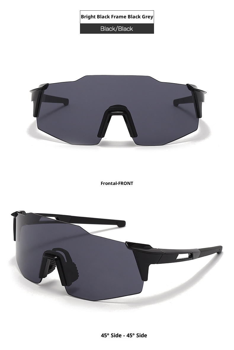 Gafas de sol vintage sin montura, con borde blanco, ideales para deportes al aire libre, ciclismo, esquí, montañismo y esquí. Resistentes al viento y a la arena. Para rostros redondos._voghion.com