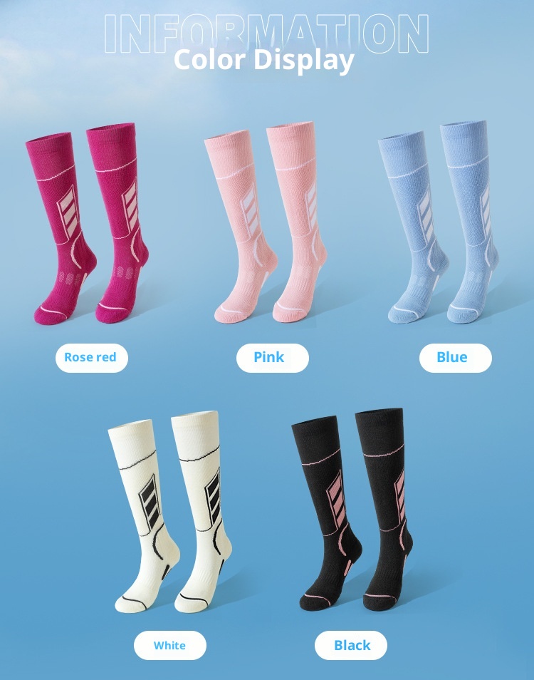 ActiveGo ActiveGo Sport's House Women's Winter Long Thickened Terry Climbing Merino Wool Ski Socks_voghion.com